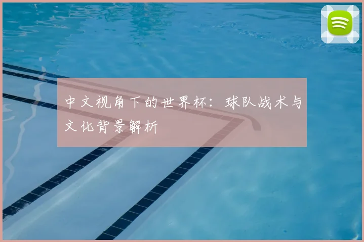 中文视角下的世界杯：球队战术与文化背景解析
